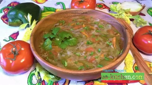Овощной жиросжигающий суп "Похудей-ка"