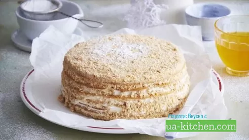 Торт Медовик классический со сметанным кремом